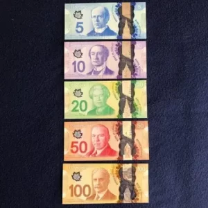 Buy grade one Canadian Dollar Banknotes